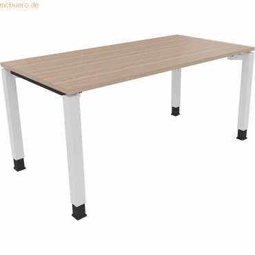 4003969063525 - Schreibtisch All in One 810013371 höhenverstellbar 68-82cm (H) rechteckig eiche natur verkehrsweiß 4003969063525 Soennecken 4003969063525 - Schreibtisch All in One 810013371 höhenverstellbar 68-82cm (H) rechteckig eiche natur verkehrsweiß 4003969063525 Soennecken