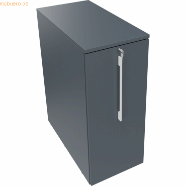 4003969063693 - Orgacontainer 3OH re m Ausfräsung B463xT900x1115mm Lavagrau 4003969063693 Soennecken