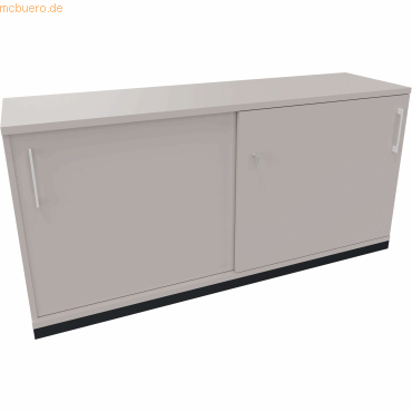 4003969064386 - Schiebetürenschrank 2OH B1600xT442xH781mm an Lichtgrau 4003969064386 Soennecken