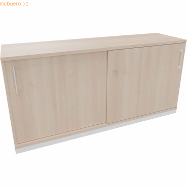 4003969064454 - Schiebetürenschrank 2OH B1600xT442xH781mm ws Akazie 4003969064454 Soennecken 4003969064454 - Schiebetürenschrank 2OH B1600xT442xH781mm ws Akazie 4003969064454 Soennecken