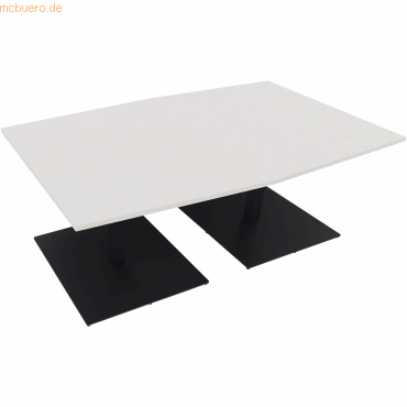 4003969064492 - Besprechungstisch communication 810013701 72cm (H) Tonnenform weiß   anthrazit metallic 4003969064492 Soennecken