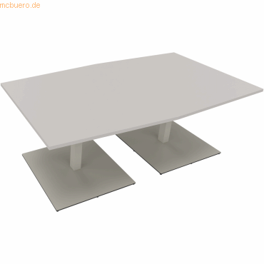 4003969064584 - Besprechungstisch communication 810013881 72cm (H) Tonnenform lichtgrau   silber 4003969064584 Soennecken