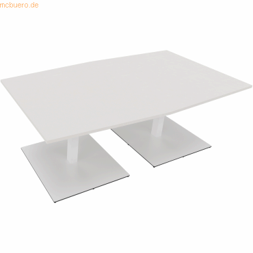 4003969064614 - Besprechungstisch communication 810017201 72cm (H) Tonnenform weiß   weiß 4003969064614 Soennecken