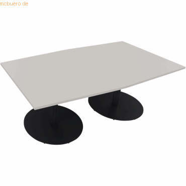 4003969064799 - Besprechungstisch communication 810017681 72cm (H) Tonnenform lichtgrau   anthrazit metallic 4003969064799 Soennecken