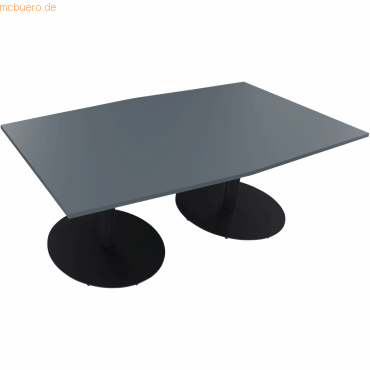4003969064911 - Besprechungstisch communication 810017682 72cm (H) Tonnenform lavagrau   anthrazit metallic 4003969064911 Soennecken