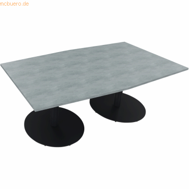 4003969064959 - Besprechungstisch communication 810017683 72cm (H) Tonnenform beton hell   anthrazit metallic 4003969064959 Soennecken
