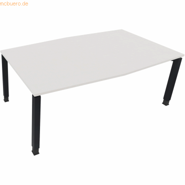 4003969065024 - Besprechungstisch communication 810018201 höhenverstellbar 68-82cm (H) Tonnenform diamantweiß   anthrazit metallic 4003969065
