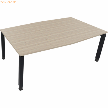 4003969065079 - Besprechungstisch communication 810018271 höhenverstellbar 68-82cm (H) Tonnenform eiche natur anthrazit metallic 4003969065 4003969065079 - Besprechungstisch communication 810018271 höhenverstellbar 68-82cm (H) Tonnenform eiche natur anthrazit metallic 4003969065