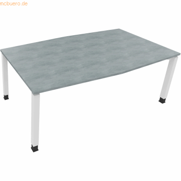 4003969065093 - Besprechungstisch communication 810018483 höhenverstellbar 68-82cm (H) Tonnenform beton hell   verkehrsweiß 4003969065093 Soe