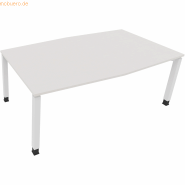 4003969065147 - Besprechungstisch communication 810018401 höhenverstellbar 68-82cm (H) Tonnenform diamantweiß   verkehrsweiß 4003969065147 So
