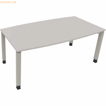 4003969065222 - Besprechungstisch communication 810018081 höhenverstellbar 68-82cm (H) Tonnenform lichtgrau   silberaluminium 4003969065222 S