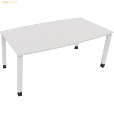 4003969065307 - Besprechungstisch communication 810018101 höhenverstellbar 68-82cm (H) Tonnenform diamantweiß   verkehrsweiß 4003969065307 So