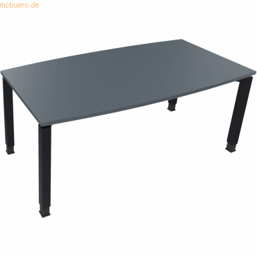 4003969065345 - Besprechungstisch communication 810017982 höhenverstellbar 68-82cm (H) Tonnenform lavagrau   anthrazit metallic 4003969065345