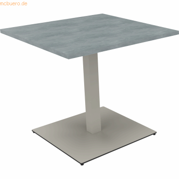 4003969065468 - Besprechungstisch communication 810018983 72cm (H) rechteckig beton hell   silber 4003969065468 Soennecken