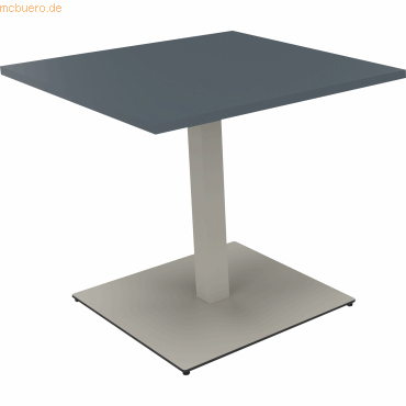 4003969065499 - Besprechungstisch communication 810018982 72cm (H) rechteckig lavagrau   silber 4003969065499 Soennecken