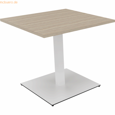 4003969065543 - Besprechungstisch communication 810019071 72cm (H) rechteckig eiche natur   weiß 4003969065543 Soennecken