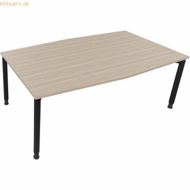 4003969065604 - Besprechungstisch communication 810018571 höhenverstellbar 68-82cm (H) Tonnenform eiche natur anthrazit metallic 4003969065 4003969065604 - Besprechungstisch communication 810018571 höhenverstellbar 68-82cm (H) Tonnenform eiche natur anthrazit metallic 4003969065