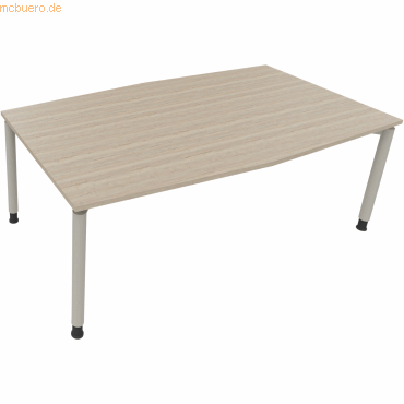 4003969065666 - Besprechungstisch communication 810018671 höhenverstellbar 68-82cm (H) Tonnenform eiche natur silberaluminium 4003969065666 4003969065666 - Besprechungstisch communication 810018671 höhenverstellbar 68-82cm (H) Tonnenform eiche natur silberaluminium 4003969065666