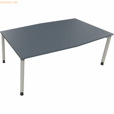 4003969065673 - Besprechungstisch communication 810018682 höhenverstellbar 68-82cm (H) Tonnenform lavagrau silberaluminium 4003969065673 So 4003969065673 - Besprechungstisch communication 810018682 höhenverstellbar 68-82cm (H) Tonnenform lavagrau silberaluminium 4003969065673 So