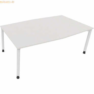 4003969065710 - Besprechungstisch communication 810018701 höhenverstellbar 68-82cm (H) Tonnenform diamantweiß   verkehrsweiß 4003969065710 So