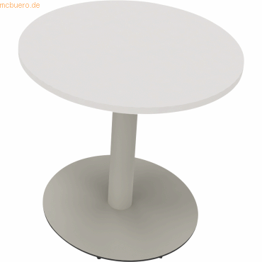 4003969066014 - Besprechungstisch communication 810019501 72cm (H) rund diamantweiß   silberaluminium 4003969066014 Soennecken