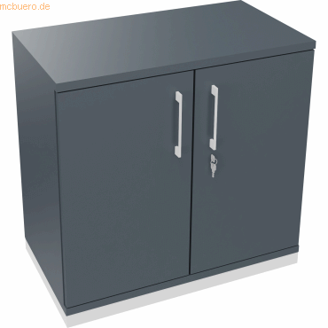 4003969066694 - Flügeltürenschrank 2OH B800xT442xH781 ws Lavagrau 4003969066694 Soennecken 4003969066694 - Flügeltürenschrank 2OH B800xT442xH781 ws Lavagrau 4003969066694 Soennecken