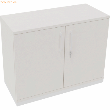 4003969066724 - Flügeltürenschrank 2OH B800xT442xH781 si Weiß 4003969066724 Soennecken