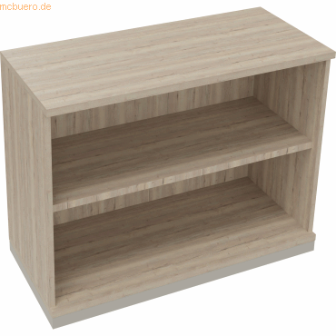 4003969069572 - Regal 2OH B1000xT442xH781mm Silberaluminium Eiche Natur 4003969069572 Soennecken 4003969069572 - Regal 2OH B1000xT442xH781mm Silberaluminium Eiche Natur 4003969069572 Soennecken