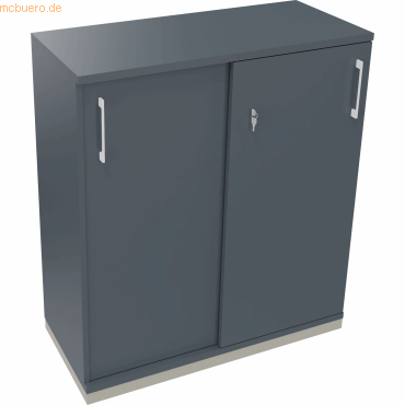 4003969070400 - Schiebetürenschrank 3OH B1000xT442xH1133mm si Lavagrau 4003969070400 Soennecken 4003969070400 - Schiebetürenschrank 3OH B1000xT442xH1133mm si Lavagrau 4003969070400 Soennecken