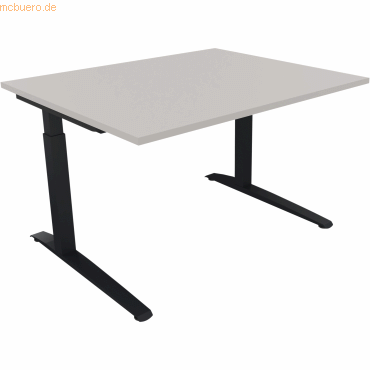 4003969071032 - Schreibtisch All in One 810021481 manuell höhenverstellbar 65-85cm (H) 120x100cm (BxT) rechteckig lichtgrau anthrazitmetal 4003969071032 - Schreibtisch All in One 810021481 manuell höhenverstellbar 65-85cm (H) 120x100cm (BxT) rechteckig lichtgrau anthrazitmetal