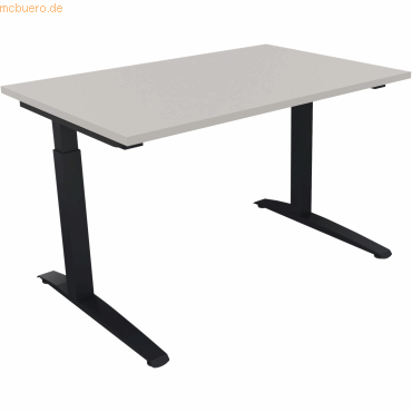 4003969071339 - Schreibtisch All in One 810022381 manuell höhenverstellbar 65-85cm (H) 120x80cm (BxT) rechteckig lichtgrau anthrazitmetall 4003969071339 - Schreibtisch All in One 810022381 manuell höhenverstellbar 65-85cm (H) 120x80cm (BxT) rechteckig lichtgrau anthrazitmetall