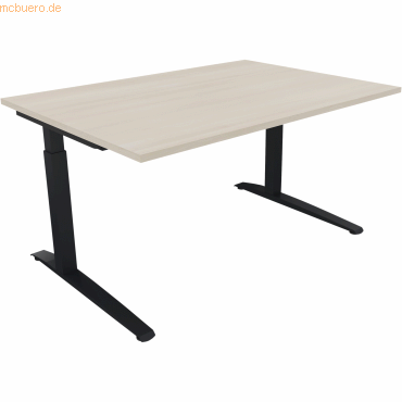 4003969071919 - Schreibtisch All in One 810022972 manuell höhenverstellbar 65-85cm (H) 140x100cm (BxT) rechteckig akazie hell anthrazitmet 4003969071919 - Schreibtisch All in One 810022972 manuell höhenverstellbar 65-85cm (H) 140x100cm (BxT) rechteckig akazie hell anthrazitmet