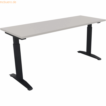 4003969072718 - Schreibtisch All in One 810024781 manuell höhenverstellbar 65-85cm (H) 160x60cm (BxT) rechteckig lichtgrau anthrazit metal 4003969072718 - Schreibtisch All in One 810024781 manuell höhenverstellbar 65-85cm (H) 160x60cm (BxT) rechteckig lichtgrau anthrazit metal