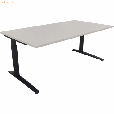 4003969073043 - Schreibtisch All in One 810025081 manuell höhenverstellbar 65-85cm (H) 160x70cm (BxT) rechteckig lichtgrau anthrazit metal 4003969073043 - Schreibtisch All in One 810025081 manuell höhenverstellbar 65-85cm (H) 160x70cm (BxT) rechteckig lichtgrau anthrazit metal