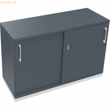 4003969073203 - Schiebetürenschrank 2OH B1200xT442xH781mm ws Lavagrau 4003969073203 Soennecken 4003969073203 - Schiebetürenschrank 2OH B1200xT442xH781mm ws Lavagrau 4003969073203 Soennecken