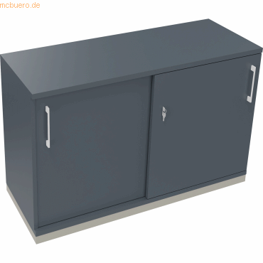 4003969073319 - Schiebetürenschrank 2OH B1200xT442xH781mm si Lavagrau 4003969073319 Soennecken 4003969073319 - Schiebetürenschrank 2OH B1200xT442xH781mm si Lavagrau 4003969073319 Soennecken