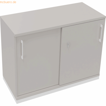 4003969073456 - Schiebetürenschrank 2OH B1000xT442xH781mm ws Lichtgrau 4003969073456 Soennecken 4003969073456 - Schiebetürenschrank 2OH B1000xT442xH781mm ws Lichtgrau 4003969073456 Soennecken