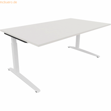 4003969073654 - Schreibtisch All in One 810025801 manuell höhenverstellbar 65-85cm (H) 180x100cm (BxT) rechteckig weiß verkehrsweiß 40039 4003969073654 - Schreibtisch All in One 810025801 manuell höhenverstellbar 65-85cm (H) 180x100cm (BxT) rechteckig weiß verkehrsweiß 40039