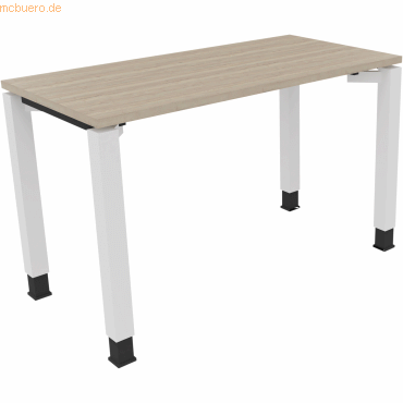 4003969075566 - Schreibtisch All in One 810029171 höhenverstellbar 68-82cm (H) rechteckig eiche natur verkehrsweiß 4003969075566 Soennecken 4003969075566 - Schreibtisch All in One 810029171 höhenverstellbar 68-82cm (H) rechteckig eiche natur verkehrsweiß 4003969075566 Soennecken