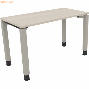 4003969075627 - Schreibtisch All in One 810029072 höhenverstellbar 68-82cm (H) rechteckig akazie hell silberaluminium 4003969075627 Soennec 4003969075627 - Schreibtisch All in One 810029072 höhenverstellbar 68-82cm (H) rechteckig akazie hell silberaluminium 4003969075627 Soennec