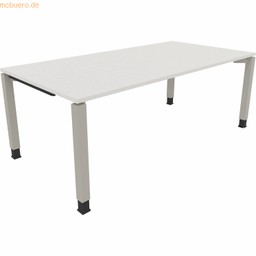4003969075689 - Schreibtisch All in One 810028701 höhenverstellbar 68-82cm (H) rechteckig diamantweiß silberaluminium 4003969075689 Soennec 4003969075689 - Schreibtisch All in One 810028701 höhenverstellbar 68-82cm (H) rechteckig diamantweiß silberaluminium 4003969075689 Soennec