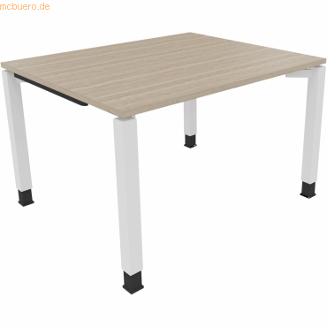 4003969075733 - Schreibtisch All in One 810028871 höhenverstellbar 68-82cm (H) rechteckig eiche natur verkehrsweiß 4003969075733 Soennecken 4003969075733 - Schreibtisch All in One 810028871 höhenverstellbar 68-82cm (H) rechteckig eiche natur verkehrsweiß 4003969075733 Soennecken