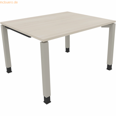 4003969075887 - Schreibtisch All in One 810028772 höhenverstellbar 68-82cm (H) rechteckig akazie hell silberaluminium 4003969075887 Soennec 4003969075887 - Schreibtisch All in One 810028772 höhenverstellbar 68-82cm (H) rechteckig akazie hell silberaluminium 4003969075887 Soennec