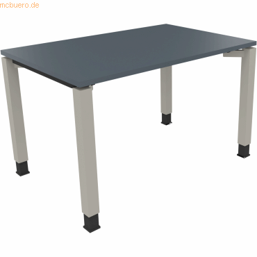 4003969075986 - Schreibtisch All in One 810029682 höhenverstellbar 68-82cm (H) rechteckig lavagrau   silberaluminium 4003969075986 Soennecken