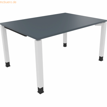4003969076082 - Schreibtisch All in One 810030382 manuell höhenverstellbar 68-82cm (H) 140x100cm (BxT) rechteckig lavagrau verkehrsweiß 4 4003969076082 - Schreibtisch All in One 810030382 manuell höhenverstellbar 68-82cm (H) 140x100cm (BxT) rechteckig lavagrau verkehrsweiß 4
