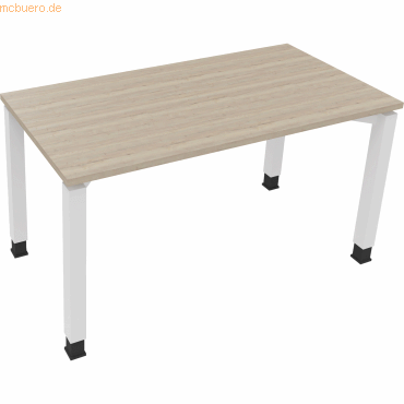 4003969076235 - Schreibtisch All in One 810030971 höhenverstellbar 68-82cm (H) rechteckig eiche natur verkehrsweiß 4003969076235 Soennecken 4003969076235 - Schreibtisch All in One 810030971 höhenverstellbar 68-82cm (H) rechteckig eiche natur verkehrsweiß 4003969076235 Soennecken