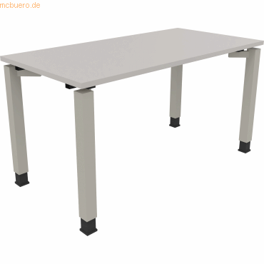4003969076259 - Schreibtisch All in One 810030881 höhenverstellbar 68-82cm (H) rechteckig lichtgrau silberaluminium 4003969076259 Soennecke 4003969076259 - Schreibtisch All in One 810030881 höhenverstellbar 68-82cm (H) rechteckig lichtgrau silberaluminium 4003969076259 Soennecke