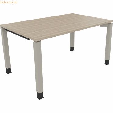 4003969076297 - Schreibtisch All in One 810031471 höhenverstellbar 68-82cm (H) rechteckig eiche natur silberaluminium 4003969076297 Soennec 4003969076297 - Schreibtisch All in One 810031471 höhenverstellbar 68-82cm (H) rechteckig eiche natur silberaluminium 4003969076297 Soennec