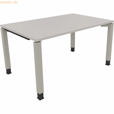 4003969076303 - Schreibtisch All in One 810031481 höhenverstellbar 68-82cm (H) rechteckig lichtgrau silberaluminium 4003969076303 Soennecke 4003969076303 - Schreibtisch All in One 810031481 höhenverstellbar 68-82cm (H) rechteckig lichtgrau silberaluminium 4003969076303 Soennecke