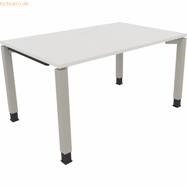 4003969076327 - Schreibtisch All in One 810031401 höhenverstellbar 68-82cm (H) rechteckig diamant weiß silberaluminium 4003969076327 Soenne 4003969076327 - Schreibtisch All in One 810031401 höhenverstellbar 68-82cm (H) rechteckig diamant weiß silberaluminium 4003969076327 Soenne
